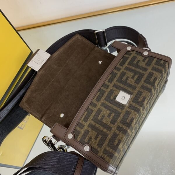 FI Baguette Soft Trunk Mini Dark Brown Bag For Woman 10cm/4in