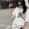 Burberry T-Shirt - White with Graphic Design
