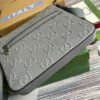 gg Embossed Bag Grey gg Embossed ?For Men 10.2in/26cm gg 406410 1W3CN 1275