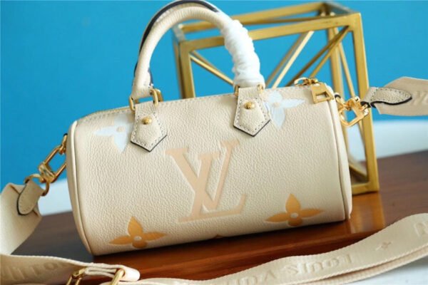 LV Papillon BB Monogram Empreinte Beige For Women, Women¡¯s Bags, Shoulder And Crossbody Bags 7.9in/20cm LV