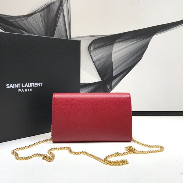YSSL Uptown Chain Wallet Red For Women 7.4in/19cm YSL?
