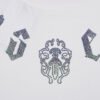 CHROME HEARTS GLITTER GRAPHIC T-SHIRT WHITE