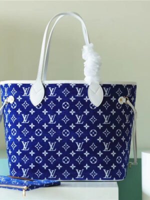 LV Neverfull MM Monogram Blue For Women,  Shoulder And Crossbody Bags 12.2in/31cmLV M46220