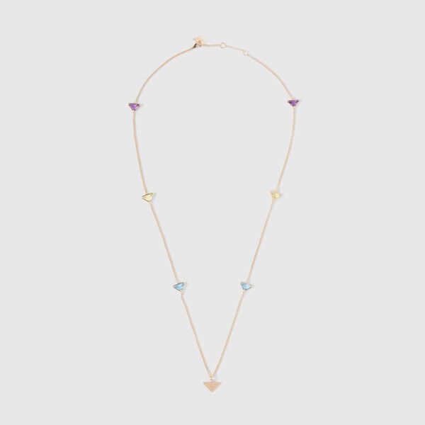 18K Pra Eternal Gold Semi-Precious Stones Necklace