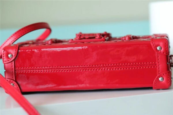 LV Petite Malle Monogram Red For Women, Women¡¯s Handbags, Shoulder And Crossbody Bags 7.9in/20cm LV?