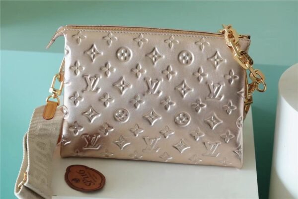 LV Coussin PM Bag Monogram For Women,  Shoulder And Crossbody Bag Taupe 10.2in/26cm LV?