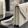 YSSL Gaby Satchel Bag In White With Gold Toned Hardware For Women 10.2in/26cm YSl 6688631EL079207