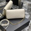 YSSL Kata 99 Chain Bag White With Gold Hardware For Women 10.2in/26cm YSL