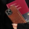 LOEWE iPhone Case With Card Holder Brown-LZP241448