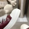 Rick Owens Burgundy Low-Top Sneakers