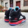 Jordan 5 black, red and purple