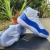 JORDAN 11 Blue and White