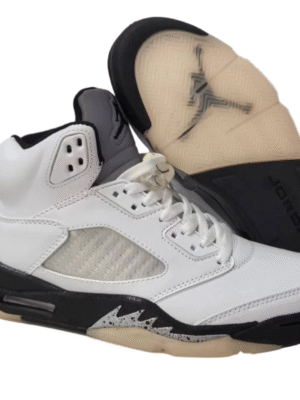 JORDAN 5 RETRO WHITE/BLACK