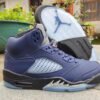 Jordan 5 blue and black