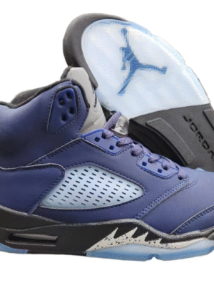 Jordan 5 blue and black