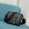3004365a LV Saumur Messenger Monogram Eclipse Canvas For Men, Bags, Shoulder And Crossbody Bags 11.8in/30cm LV M45911