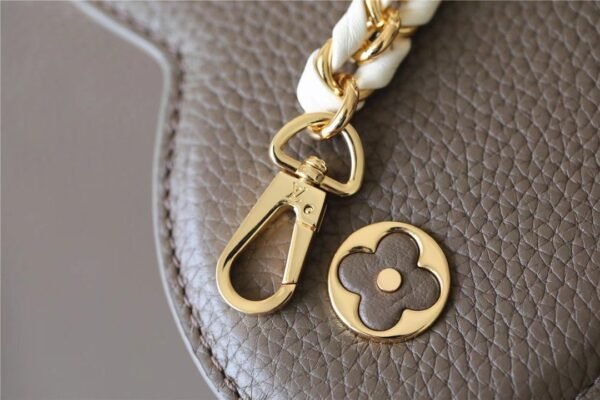 30440b56 LV Capucines MM Taurillon Smokey Brown Green/ Creme/ Pink For Women, Shoulder And Crossbody Bags 31.5cm/12.4in LV M59516