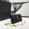 YSSL Uptown Chain Wallet Black For Women 7.4in/19cm YSL 6077881GF0J1000