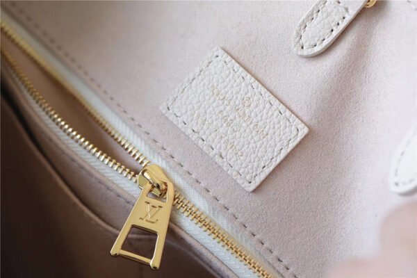 304624ac LV Onthego MM Monogram Empreinte Beige/ Pink/ Yellow For Women, Shoulder And Crossbody Bags 35cm/13.8in LV M46128