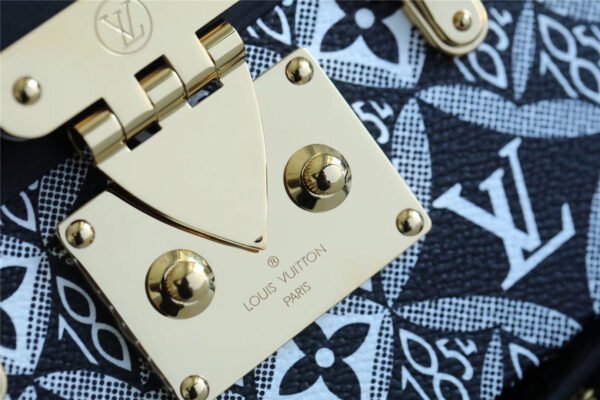 305634d3 LV Petite Malle Jacquard Since 1854 Black For Women, Women¡¯s Handbags, Shoulder Bags And Crossbody Bags 7.5in/19cm LV