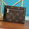 LV ID Card Holder Monogram Canvas Brown For Men, Wallet 13cm LV N60378