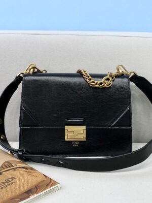 FI Kan U Small Black Bag For Woman 25cm/9.5in