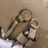 LV Neverfull MM Tote Bag Monogram Empreinte Tourterelle Gray For Women,  Shoulder Bags 12.2in/31cm LV M45686