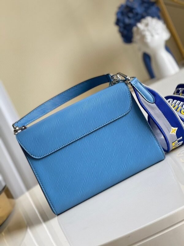LV Twist MM Epi Blue For Women, Women¡¯s Handbags, Shoulder And Crossbody Bags 9.1in/23cm LV
