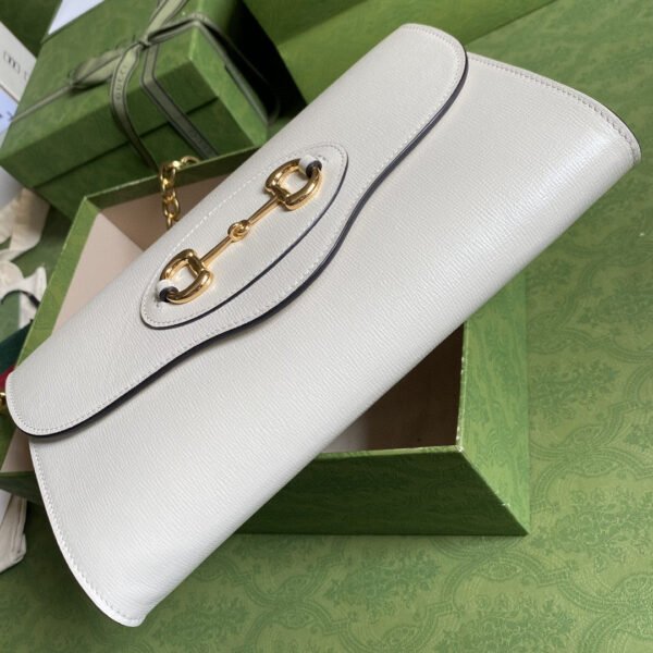 gg Horsebit 1955 Small Bag White For Women 10.2in/26cm gg ?677286 18YSX 9068