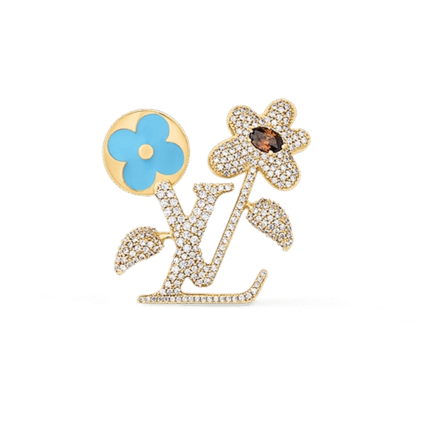 18K Louis Blooming Brooch