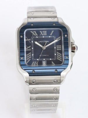 SANTOS GF FACTORY BLUE BEZEL