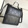 gg Embossed Messenger Bag Black gg Embossed For Men 8.1in/20.5cm gg 625782 1W3AN 1000465