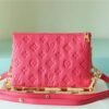 LV Coussin BB Grain Fluo Pink For Women, Women¡¯s Bags, Shoulder And Crossbody Bags 8.3in/21cm LV M20750