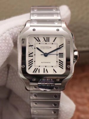 SANTOS WSSA0029 BV FACTORY SILVER WHITE DIAL