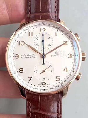 PORTUGIESER CHRONOGRAPH IW371445 ZF FACTORY V2 SILVER DIAL