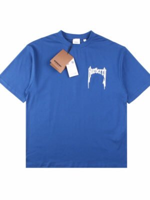 Burberry T-shirt with Gothic Logo (Blue)