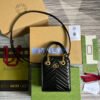 gg Marmont Matelasse Mini Bag Black For Women, Women’s Bags 7.5in/19cm gg ?696123 DTDHT 1000