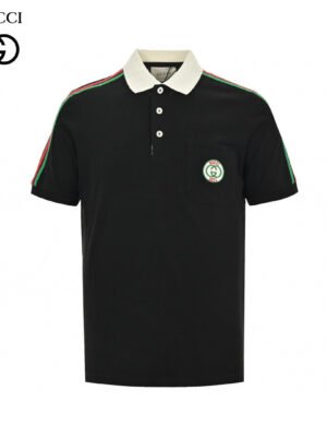 Gucci Stripe Sleeve Polo Shirt