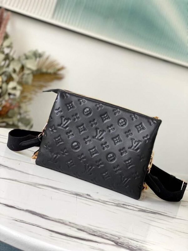LV Coussin PM Monogram Embossed Puffy Black For Women, Women¡¯s Handbags, Shoulder And Crossbody Bags 10.2in/26cm LV M57790