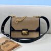 FI Medium Kan U Black and Brown Bag For Woman 25cm/10in