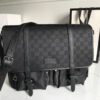 gg Shoulder Bag Nylon Shima Black gg Embossed For Men 13.8in/35cm gg