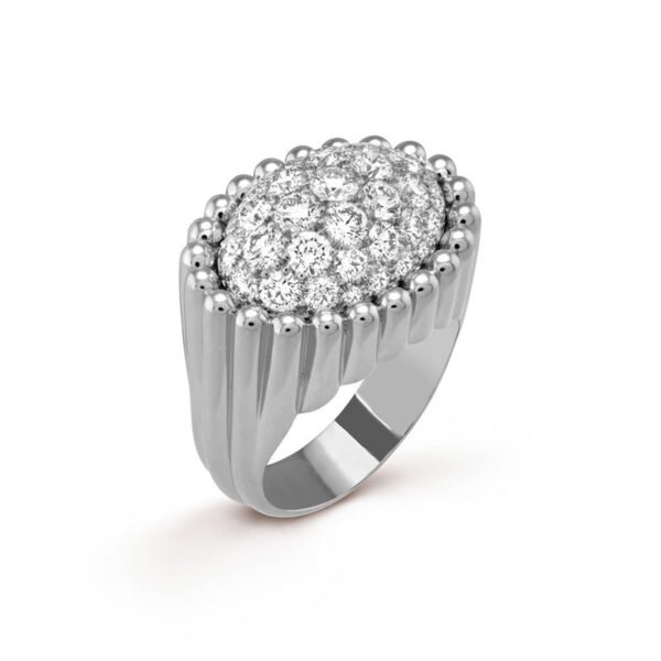 18K Perl¨¦e Diamond Ring