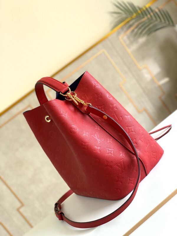 LV NeoNoe MM Bucket Bag Monogram Empreinte Red For Women, Women¡¯s Bags, Shoulder Bags 10.2in/26cm LV