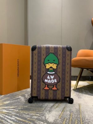 LV Horizon 55 Monogram Stripes Brown Canvas By Nigo x Virgil Abloh For Men, LuGucciage 21.6in/55cm LV M20481
