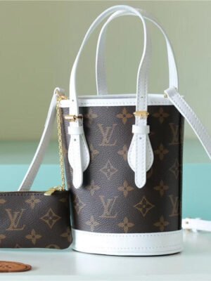 LV Nano Bucket Bag Monogram For Women Brown 6.7in/17cm LV M81489