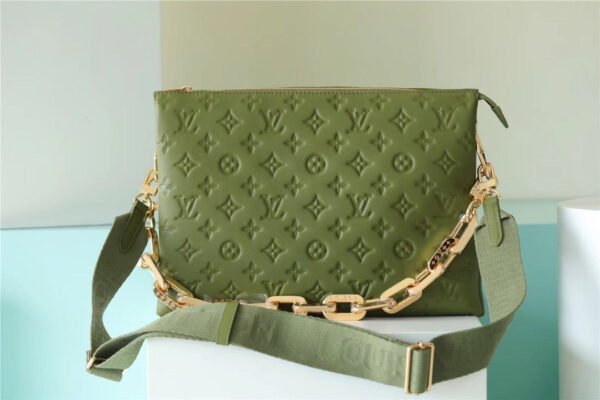 LV Coussin MM Monogram Khaki For Women, Women¡¯s Handbags, Shoulder And Crossbody Bags 13.4in/34cm LV M20568