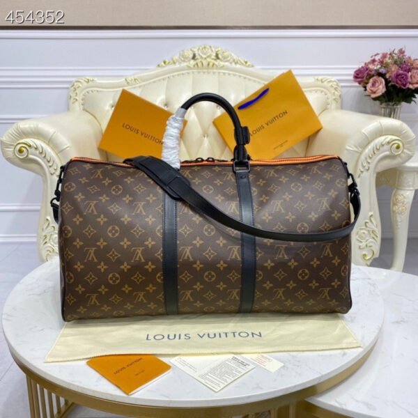 3B93C6E3-0C32-41F2-8806-A708AABAB152-89518-1620019525 LV X Virgil Abloh Keepall Bandouliere 50 Monogram Canvas For Men, Bags 19.7in/50cm LV M45616