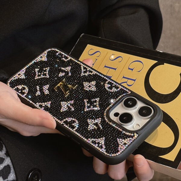 Luxury Glitter Holographic Y - S - L-Inspired iPhone Case ¨C Diamond Shine Edition