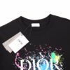 Dior Color Splash Graphic T-Shirt - Black
