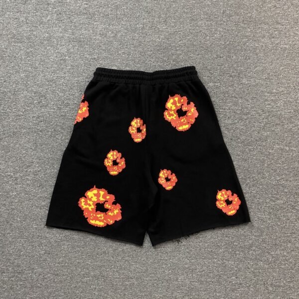 3aa6ca2e DENIM TEARS x OFFSET COTTON WREATH SHORTS BLACK